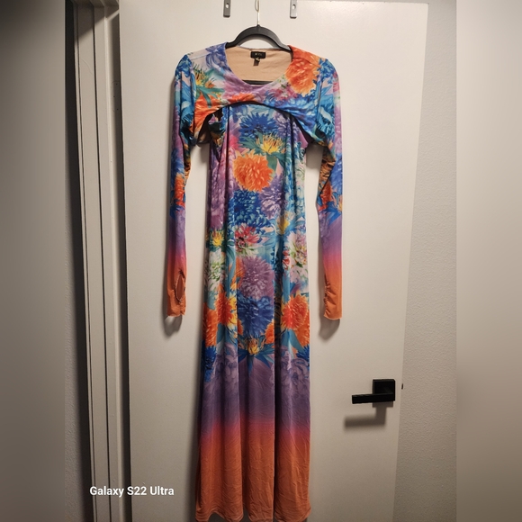 AFRM 	Cyr Maxi Dress - Neon Botanical - Picture 5 of 5